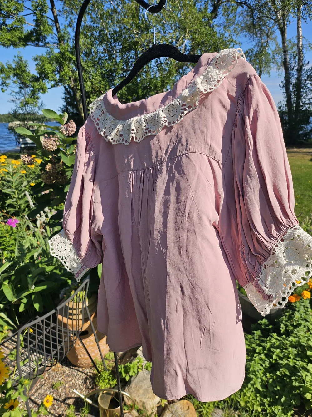 Free People My Love Blouse in Mauve NWT Size M
